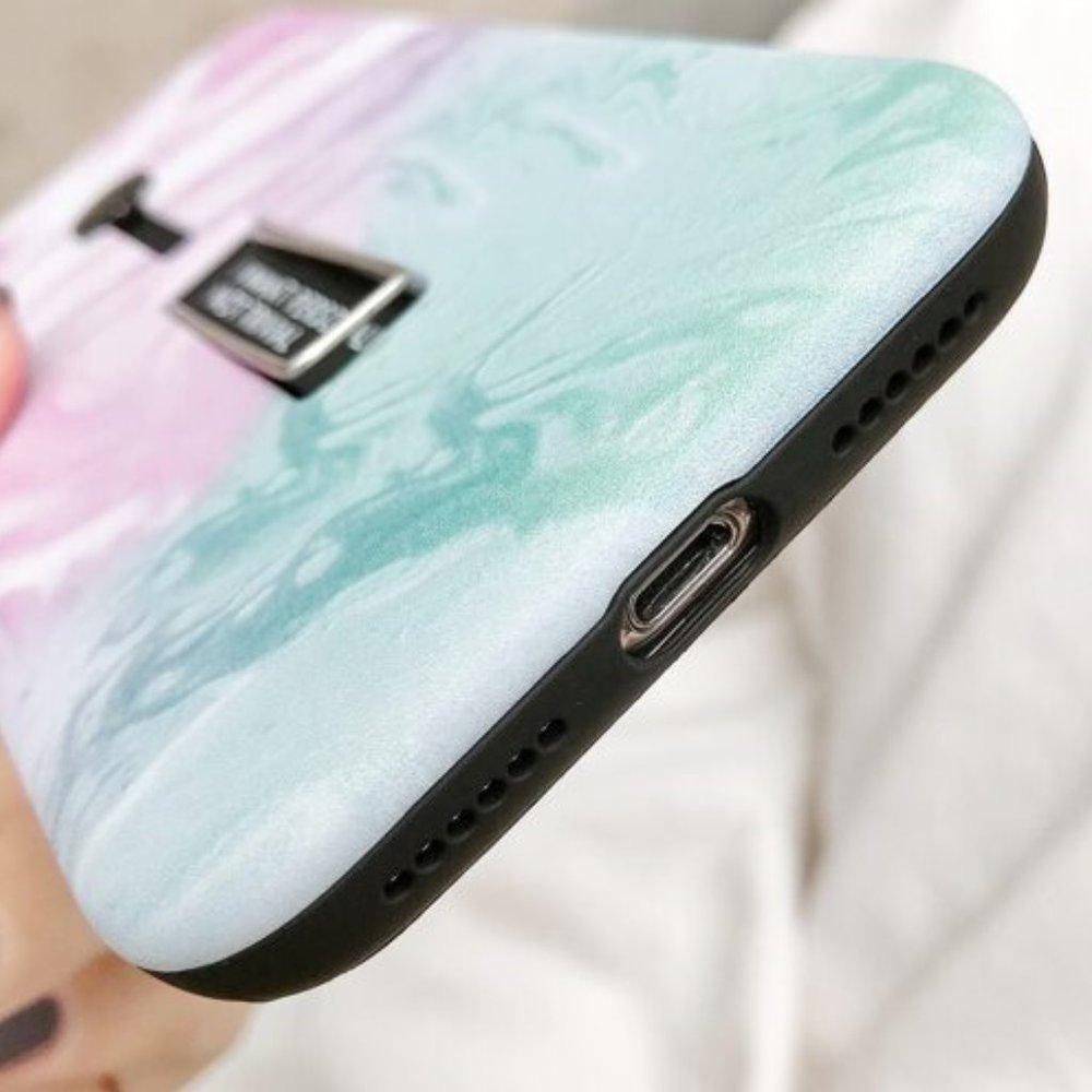 Marble Pattern Print iPhone Case - Picture 4 of 4